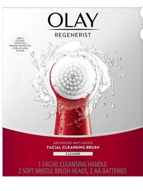 OLAY Regenerist Red and White Facial Cleansing Brush